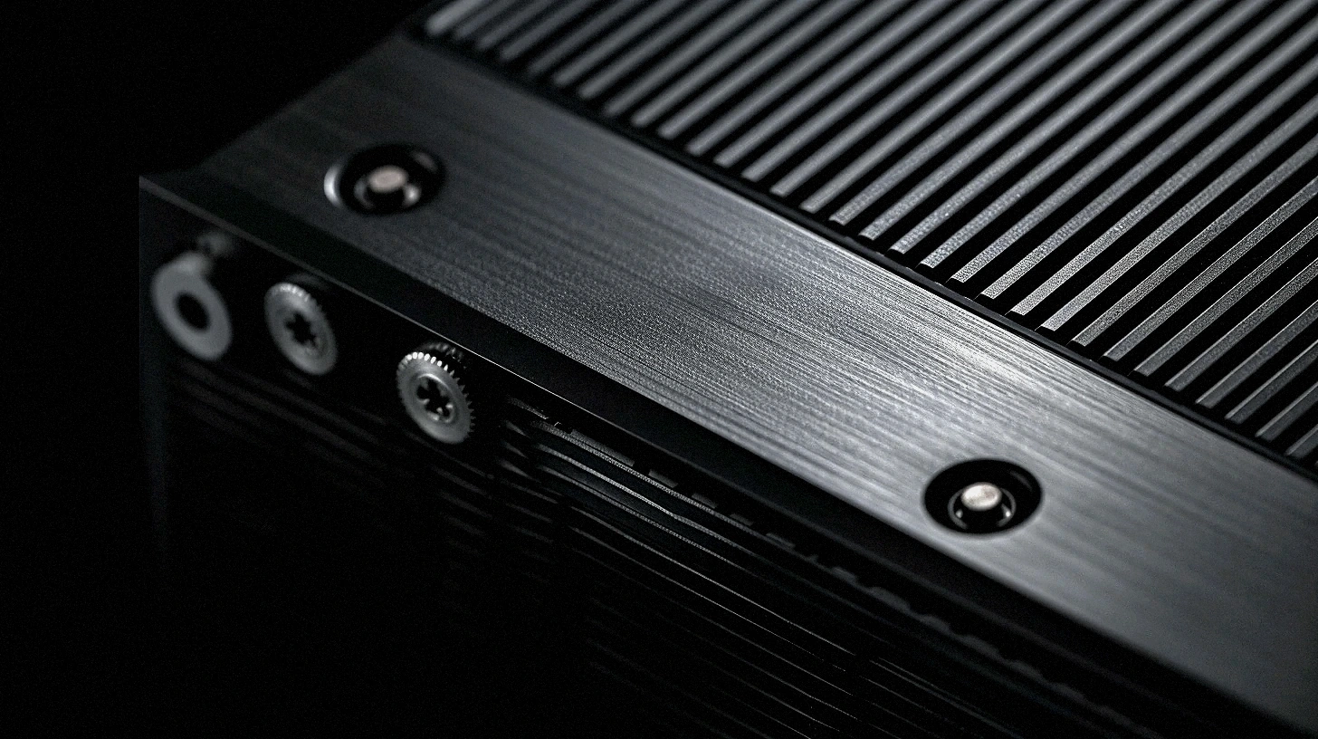A titanium frame held in a CNC fixture, mid-process.