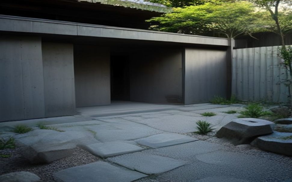 Back garden — dry rock garden