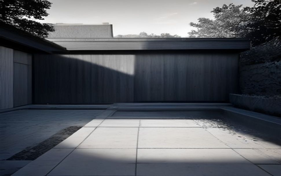 Back garden — zen court